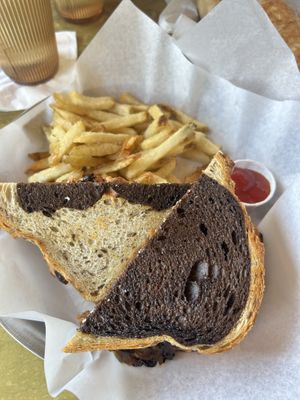 Reuben smash burgie  at Mothership in San Diego