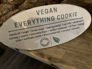Everything cookie ingredients  at Mojo's Coffee and More in Bay Village
