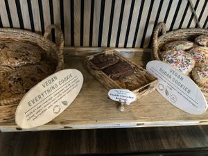Vegan baked goods at Mojo's Coffee and More in Bay Village