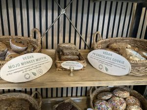 Vegan baked goods at Mojo's Coffee and More in Bay Village