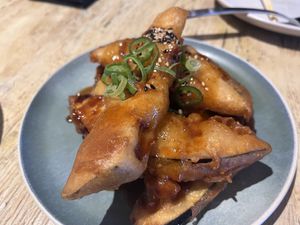 Tempura eggplant  at Ma Pa Me in South Brisbane