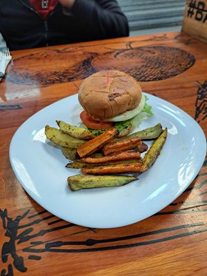 Fresh burger I think was the name. at Menta y Limón in Buenos Aires