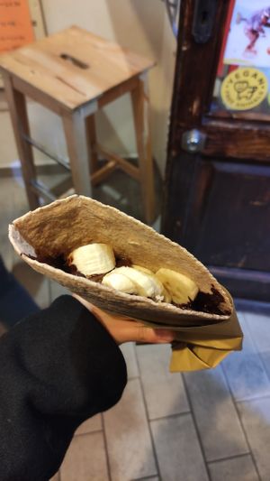 Sweet piadina at Vegan Come Koala in Pisa