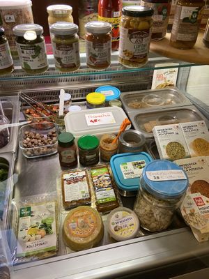 Lots of filling options to choose from for your vegan wrap!   at Vegan Come Koala in Pisa
