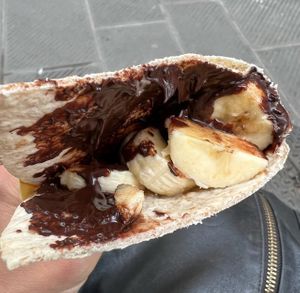 Piadina with chocolate and banana  at Vegan Come Koala in Pisa