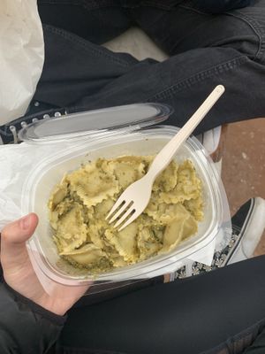 pesto ravioli   at Vegan Come Koala in Pisa