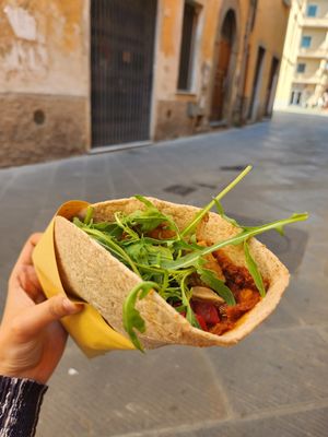 Delicious wrap  at Vegan Come Koala in Pisa