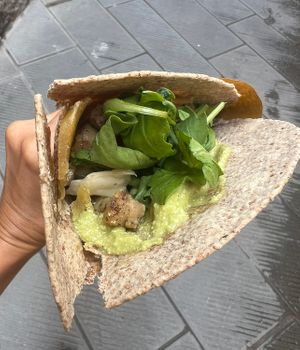 Vegan  kebab  at Vegan Come Koala in Pisa