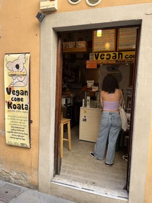 Entrance  at Vegan Come Koala in Pisa