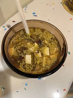 Vegan miso soup  at Vegan Come Koala in Pisa
