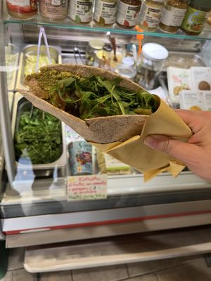Seitan wrap (wholegrain piadina)  at Vegan Come Koala in Pisa