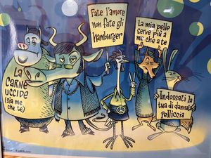 Poster  at Vegan Come Koala in Pisa