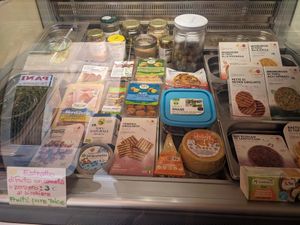 Vegan products at Vegan Come Koala in Pisa