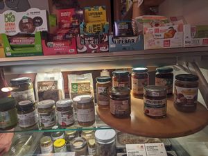 Vegan products at Vegan Come Koala in Pisa