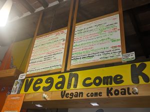 Menu at Vegan Come Koala in Pisa