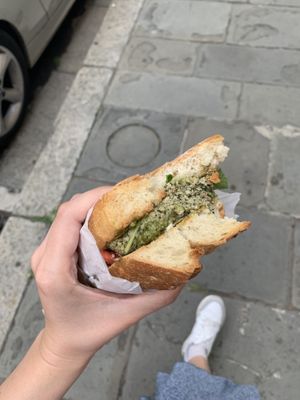 Panini tofu spinaci   at Vegan Come Koala in Pisa