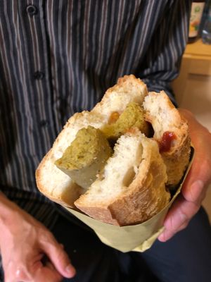 Hot dog at Vegan Come Koala in Pisa