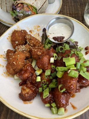 Cauliflower wings  at Fresh on Danforth in Toronto