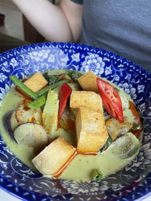 Green curry  at Phayamas Private Beach Resort & Island Brew in Koh Phayam