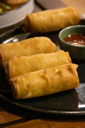 Vegetable Spring Roll at Phayamas Private Beach Resort & Island Brew in Koh Phayam