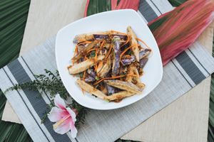 Healthy Eggplant Fries at Phayamas Private Beach Resort & Island Brew in Koh Phayam