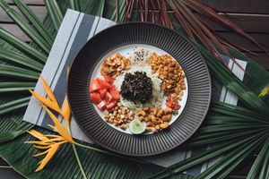 Burmese Tea Leaf Salad at Phayamas Private Beach Resort & Island Brew in Koh Phayam