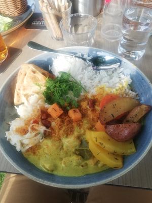 Vegan Tikka Masala at Nieuw Westert in Egmond-binnen