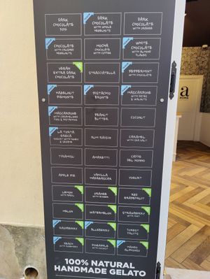 Geen options are vegan at Aroma Gelato Boutique in Zadar