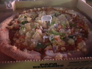 Vegan Garden Party Pizza at Papa John's in Berwick-upon-tweed