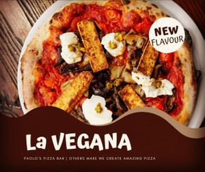 Tofu cashew cheese tomatoes chutney truffle oil   at Paolo's Pizza Bar in Torquay