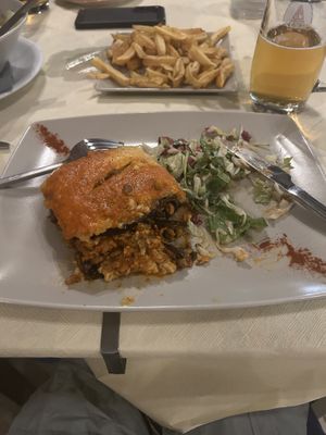 Vegan mousaka- delicious😍  at Greek Village in Corfu