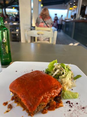 I had the vegan Moussaka, I was very satisfied with it! at Greek Village in Corfu