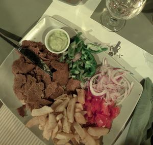 Vegan gyros at Greek Village in Corfu