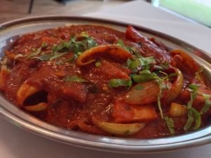Jackfruit jalfrezi at Calcutta Port in Dover