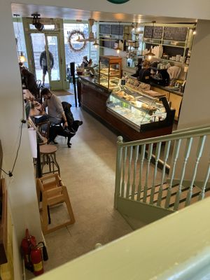 Downstairs  at Shepherds Parlour in Hay-on-wye