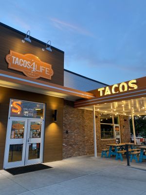 Tacos 4 Life location outside of McCain Mall  at Tacos 4 Life in North Little Rock