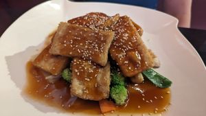 Sesame tofu at New Wild Ginger in Huntingdon Valley
