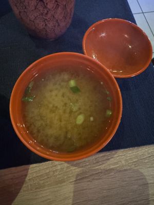 Miso soupp  at doskoi Kraków - Japanese Food in Krakow