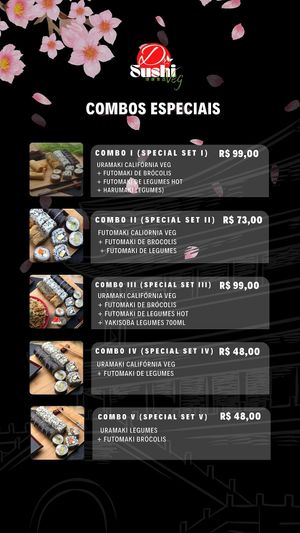 Special Sets at Dr. Sushi Veg in Manaus