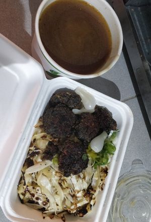 Disassembled soup at Le Petit BouiBoui in Montreal