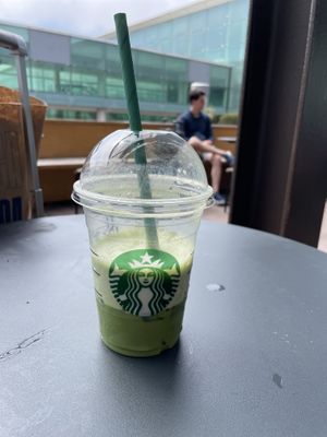 Iced matcha latte  at BCN - Starbucks - T1 in El Prat De Llobregat