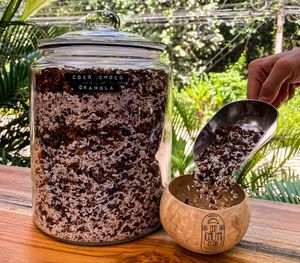 Homemade Coco Choco Granola at Con Calma Club in Santa Teresa