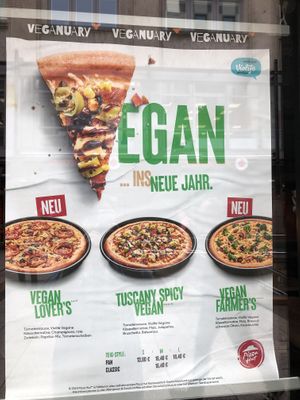 Vegan options   at Pizza Hut in Stuttgart