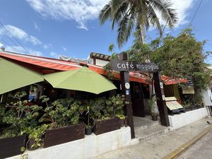   at Café Mogagua in Isla Mujeres