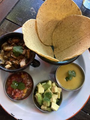 Veggie Tacos 🌮  yummy!   at Florez Food Garden in Medellin