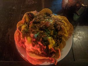 Vegan Nachos (50.500 COP) - 5/5 at Florez Food Garden in Medellin
