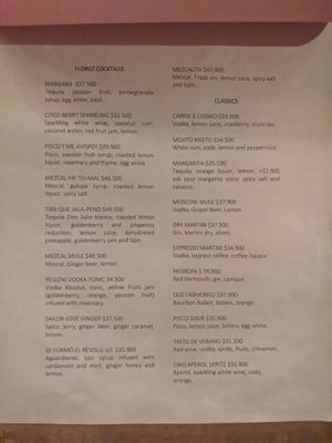 Menu 6 at Florez Food Garden in Medellin