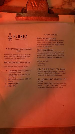  at Florez Food Garden in Medellin