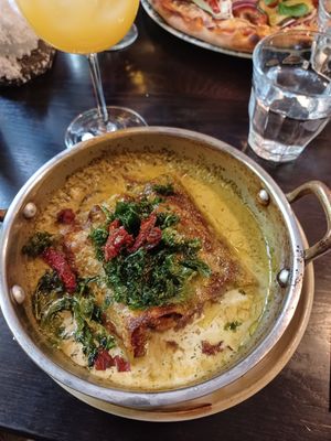 Vegan canneloni at Il Forno Italiano in Uppsala