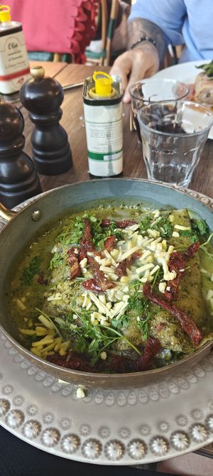 Main: spinach cannelloni with mushrooms at Il Forno Italiano in Uppsala